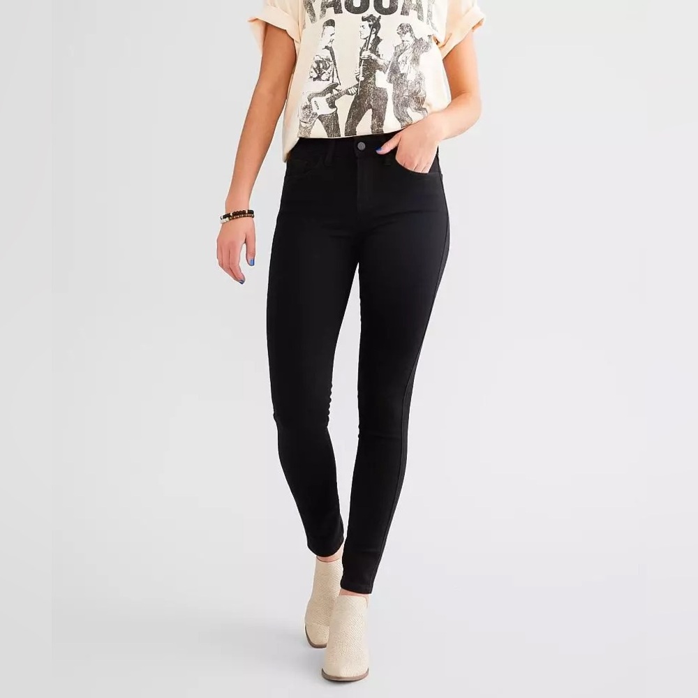 Flying Monkey Black Mid Rise Skinny Jeans size 30R NWT